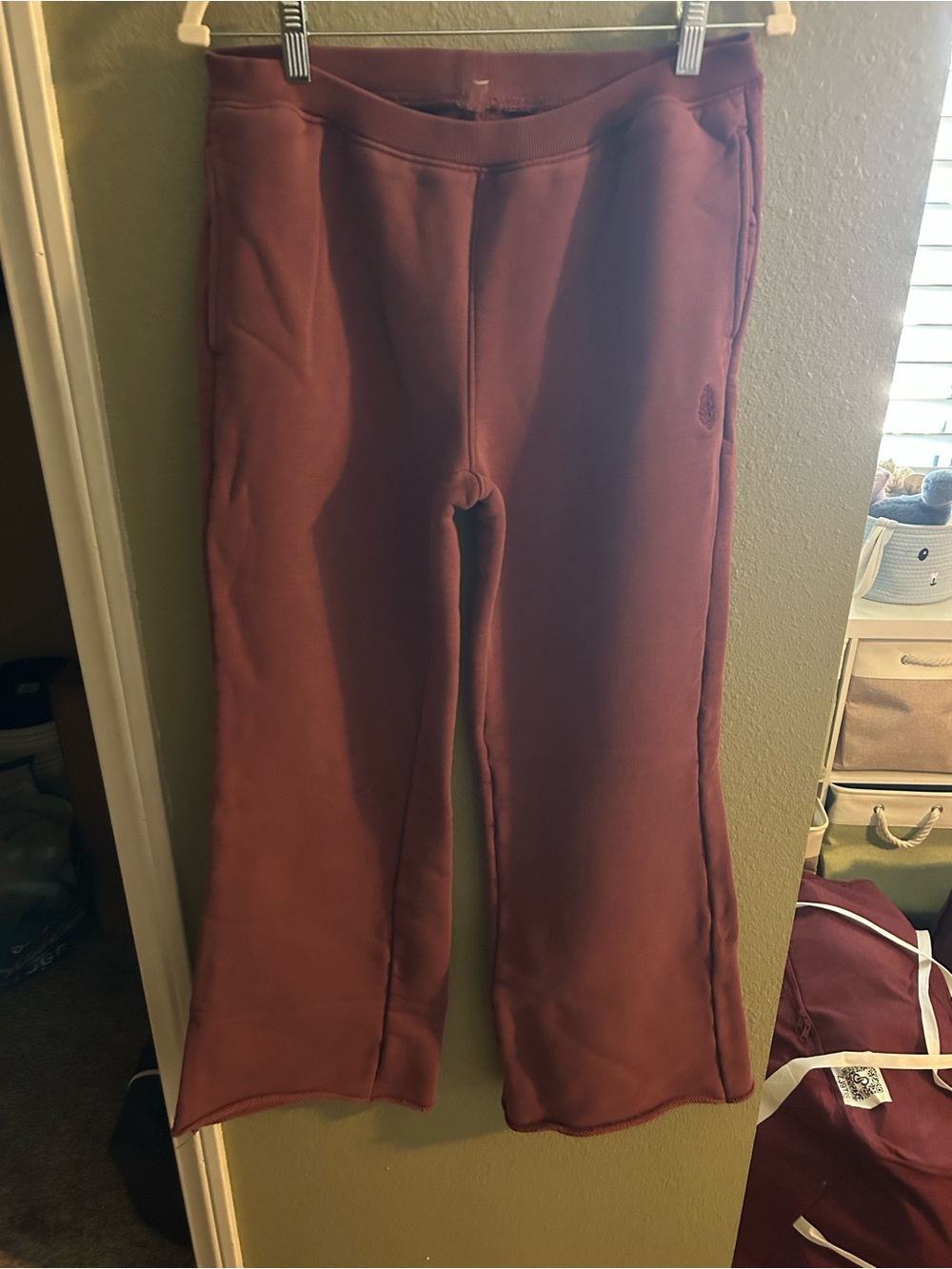 FP Movement by Free People Maroon flare Leg Sweatpants